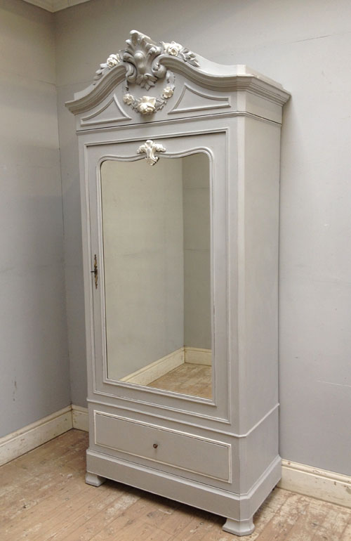 french antique single door armoire